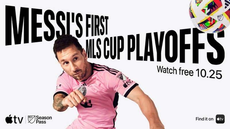 Watch Messi's MLS playoff debut free on Apple TV