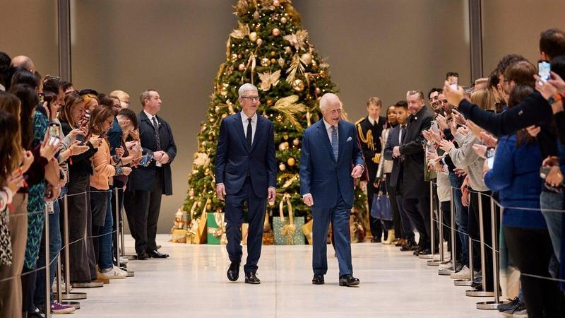 King Charles III tours Apple UK HQ