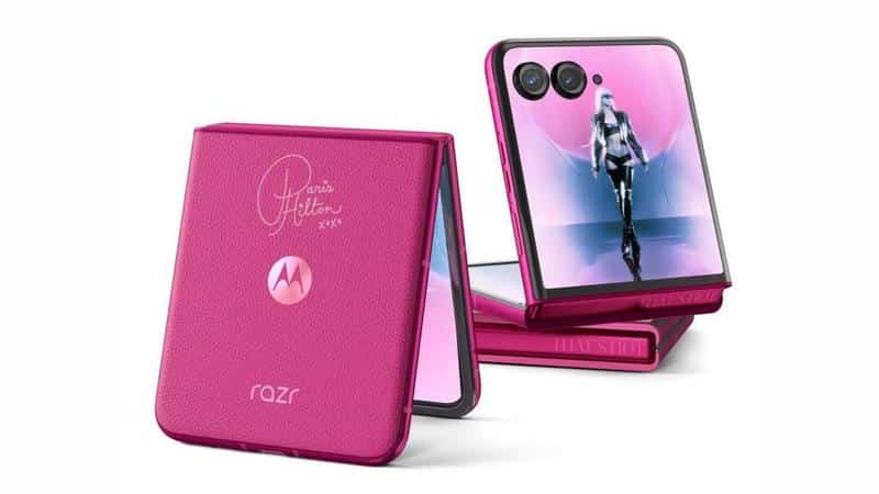 Motorola's Razr Plus goes pink with Paris Hilton's glam touch