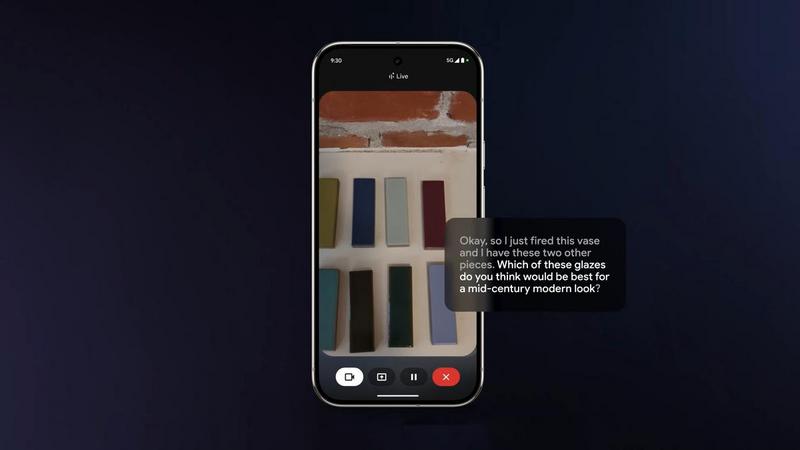Google Gemini: Live camera vision now available on smartphones